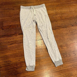 n:PHILANTHROPY Gray Distressed Gravity Sweatpants